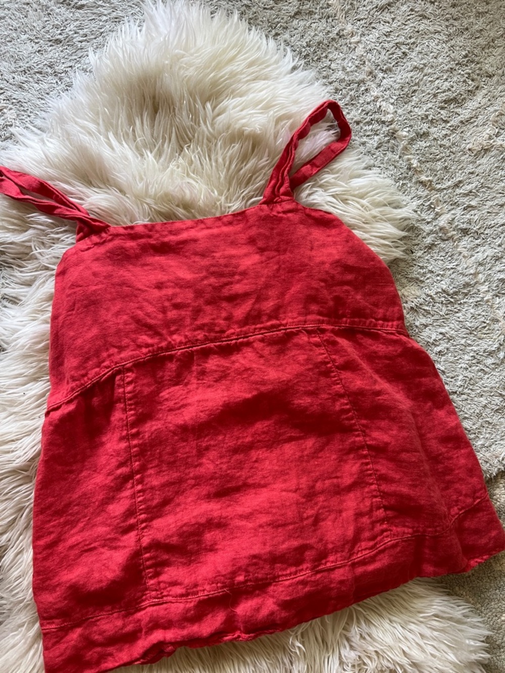 100 linen tank top